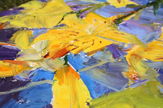 " Yellow lilies "