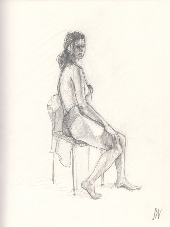 Sketch of Human body. Woman.33