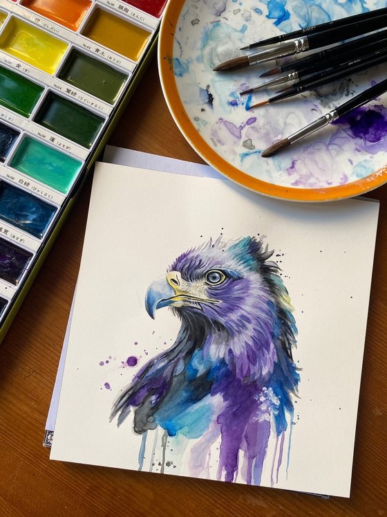 Colourful Eagle Painting