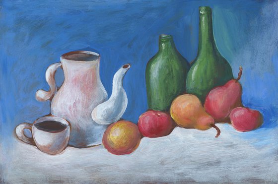 Still Life With Two Bottles