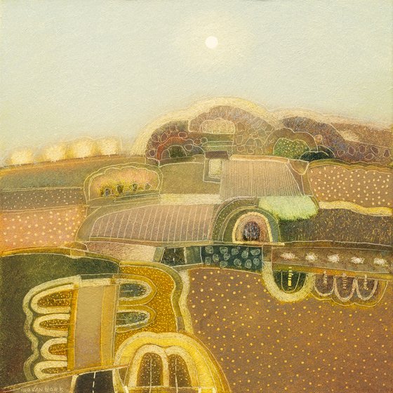 In the yellow haze of the sun