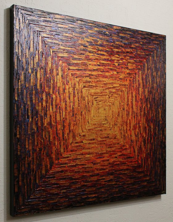 Large brasillant square gradient