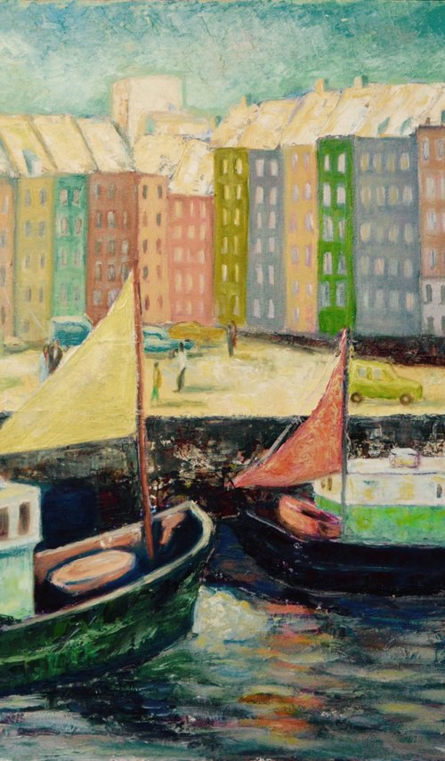 Small harbor of happiness by Albina Urbanek