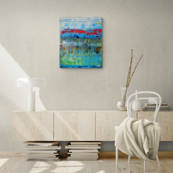 60x50 cm | 23,5x19,5″ Abstract landscape painting Original oil painting Canvas art