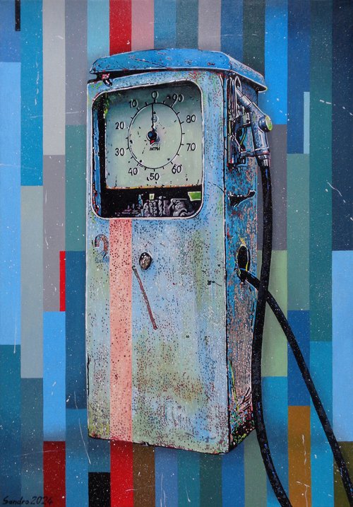 Old and rusty money pump (Benzokolonka) by Sandro Chkhaidze