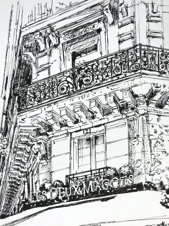 Dinning at Les Deux Magots
