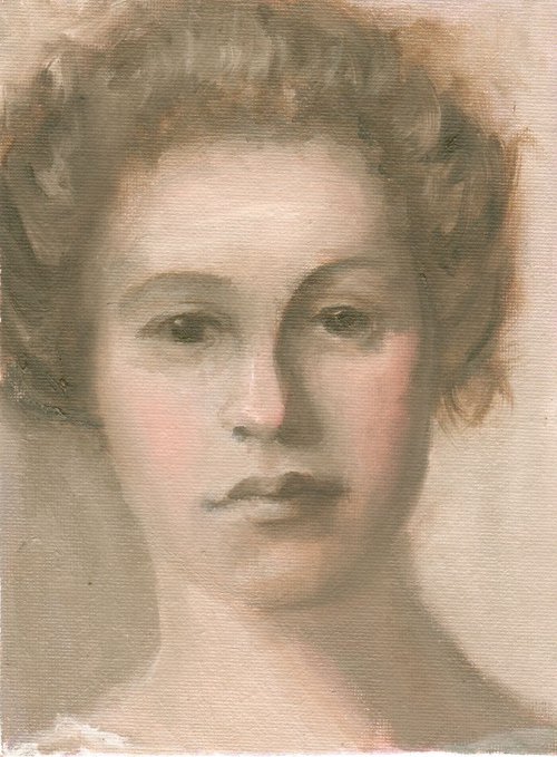 A Young Girl after John Vanderpoel by Elizabeth B. Tucker