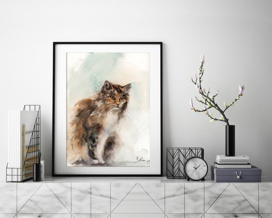The cat
