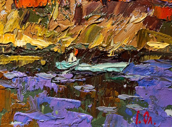 Fishing in autumn