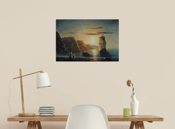 Seascape (60x40cm, oil painting)