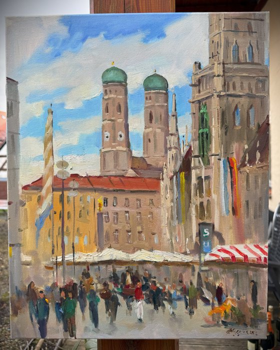 Munich Frauenkirche Cityscape