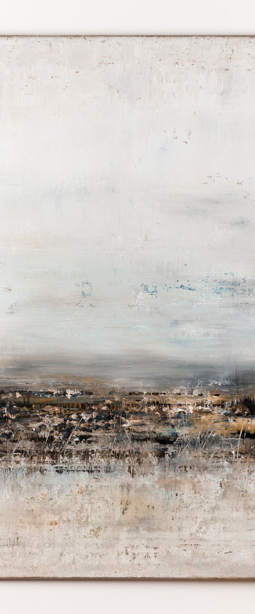Brown abstract painting BS742 by Radek Smach