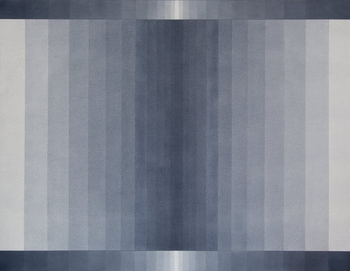 Geometric Abstract Acrylic Painting By Catia Goffinet, 36 X 28, Two Sides 2, Original Artwork