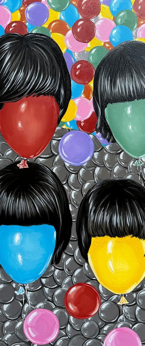 The Beatles Balloons by Elena Adele Dmitrenko