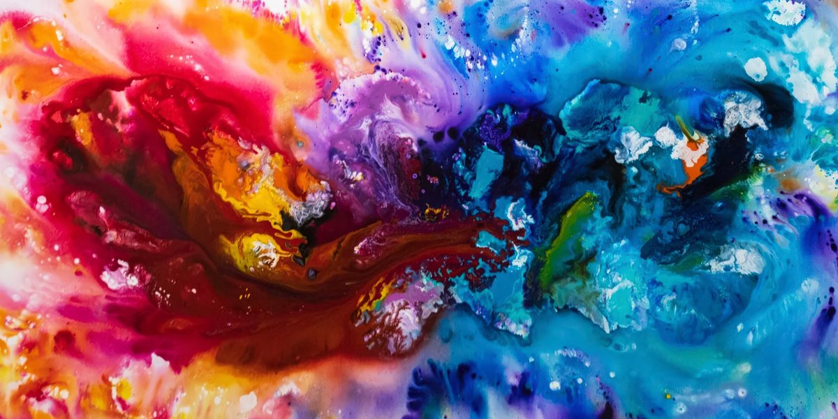 Abstract Acrylic Painting By Art By Catalin, 89 X 44, Elegance 21, Original Artwork