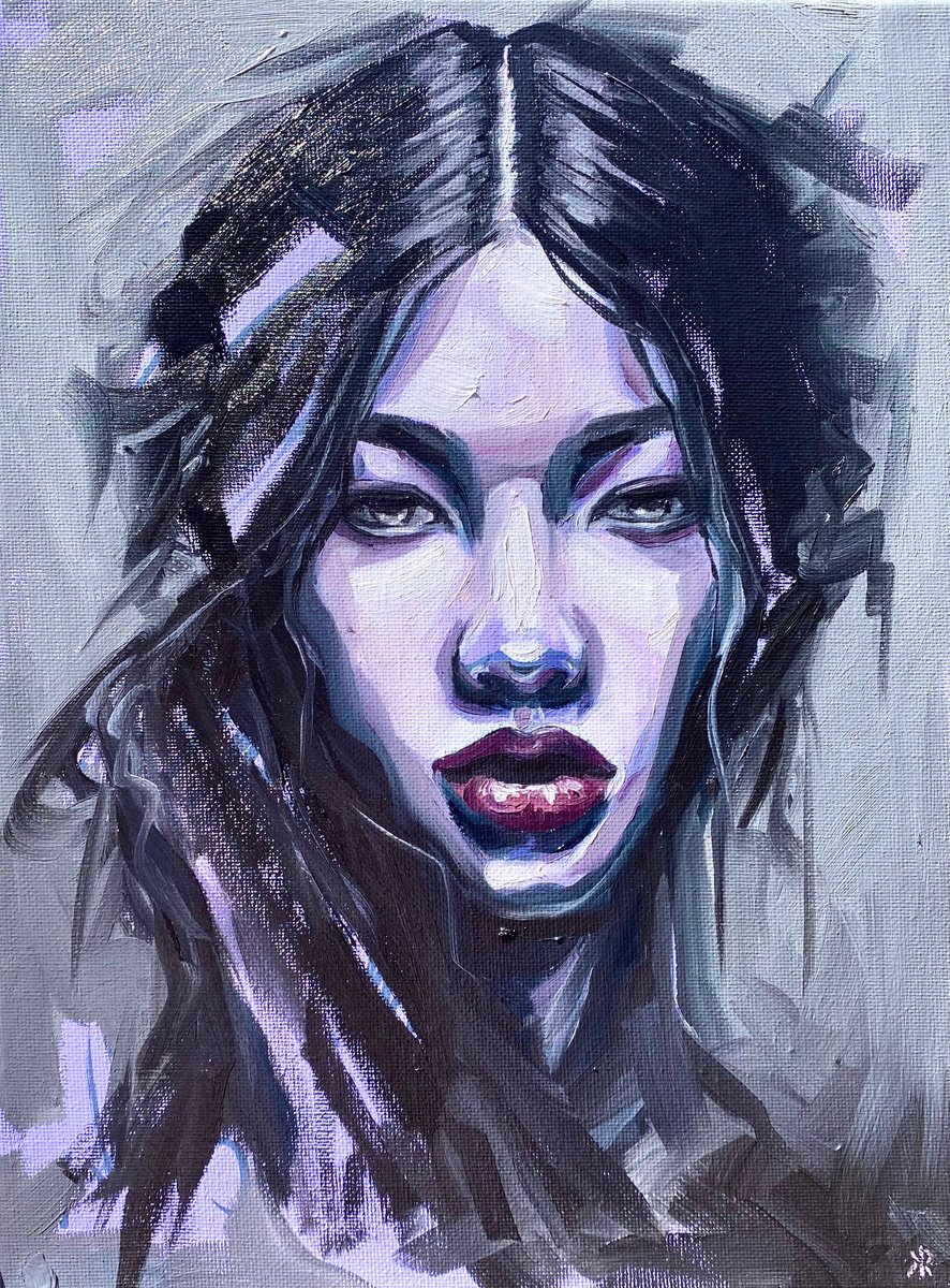 Expressive Oil Painting , Portrait Tonal Study #1 By Kate Revill, 9 X 12, Artwork For Sale On Artfinder