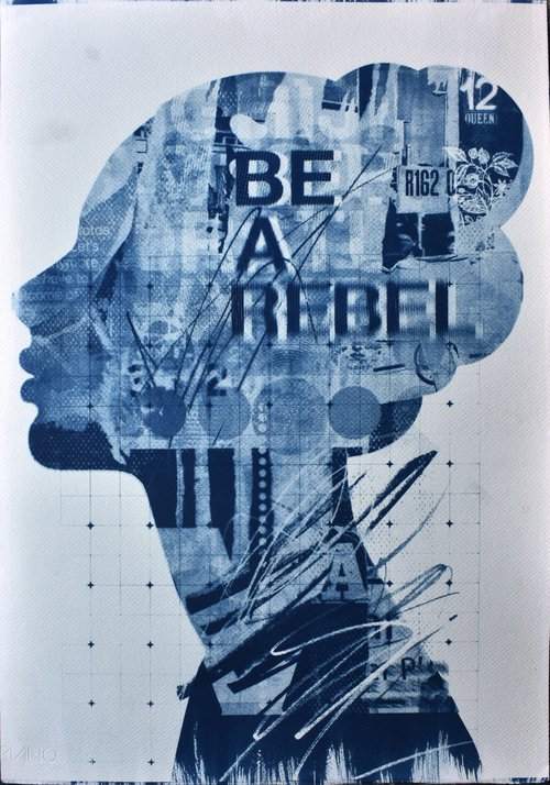 Cyanotype_35_Be a rebel by Manel Villalonga