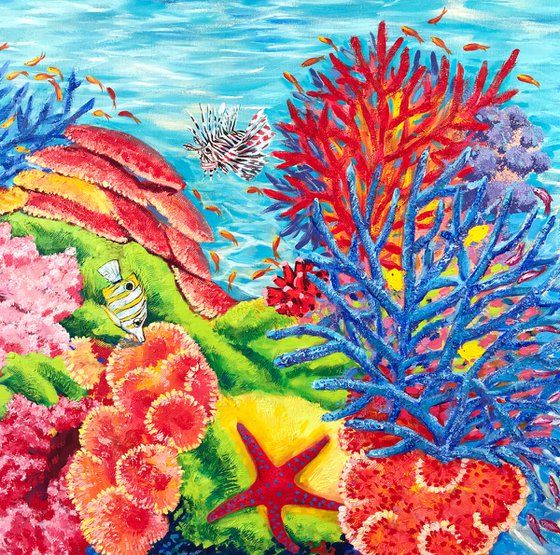 Coral Reef Life. Underwater Paradise