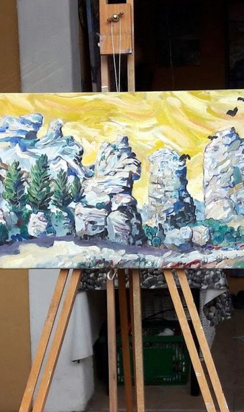 les Alpilles - la Carrière à Midi by Chris Walker