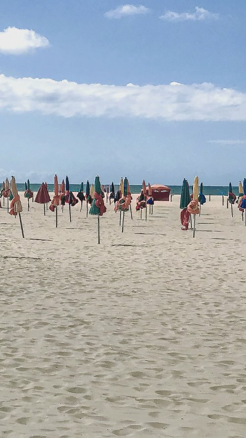 Deauville parasols by Samira Malik