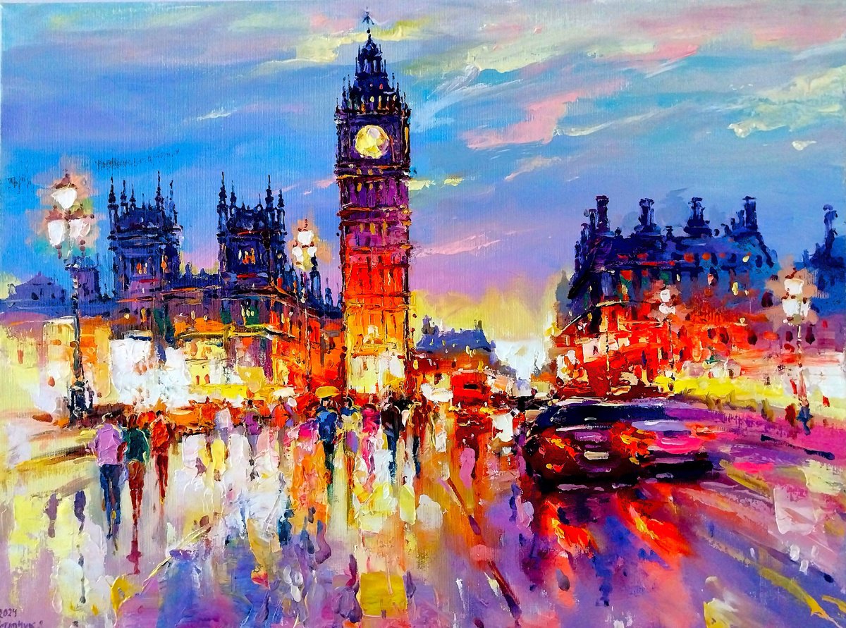 Evening city lights((LONDON) by Andrej  Ostapchuk