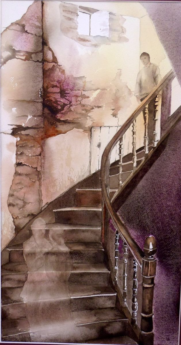 Encounter on the Stairs by Diana Dabinett