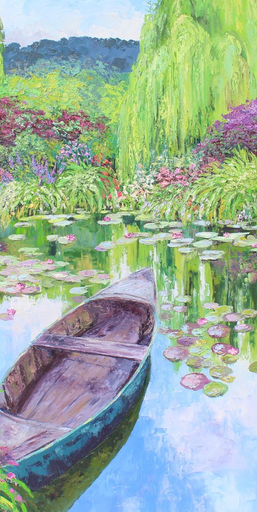 The Norwegian boat At Giverny by Kristen Olson Stone