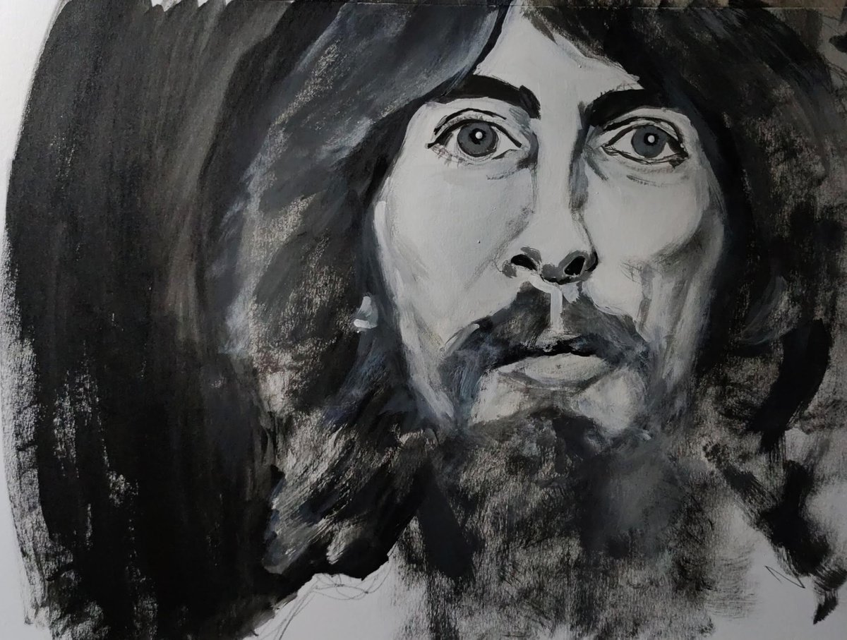 Portrait of George Harrison (The Beatles) by Leonid Kirnus