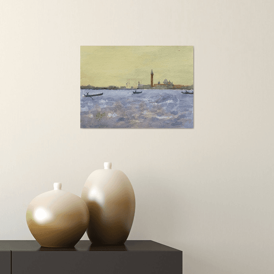 Venice from the Giudecca, original watercolour painting