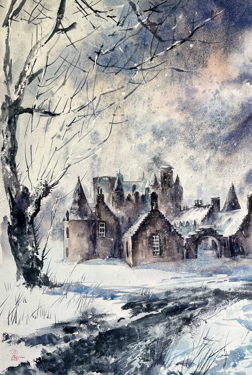 Castle Fraser/Scottish sketches by Larissa Rogacheva