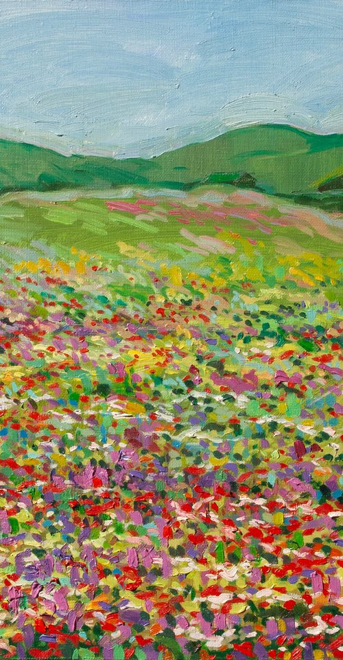 The field of flowers by Anna Khaninyan