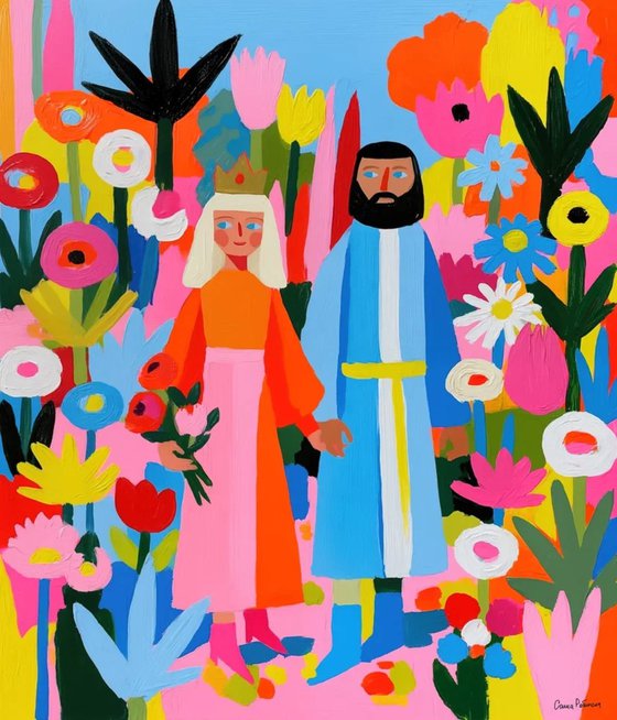 Flower Garden Couple
