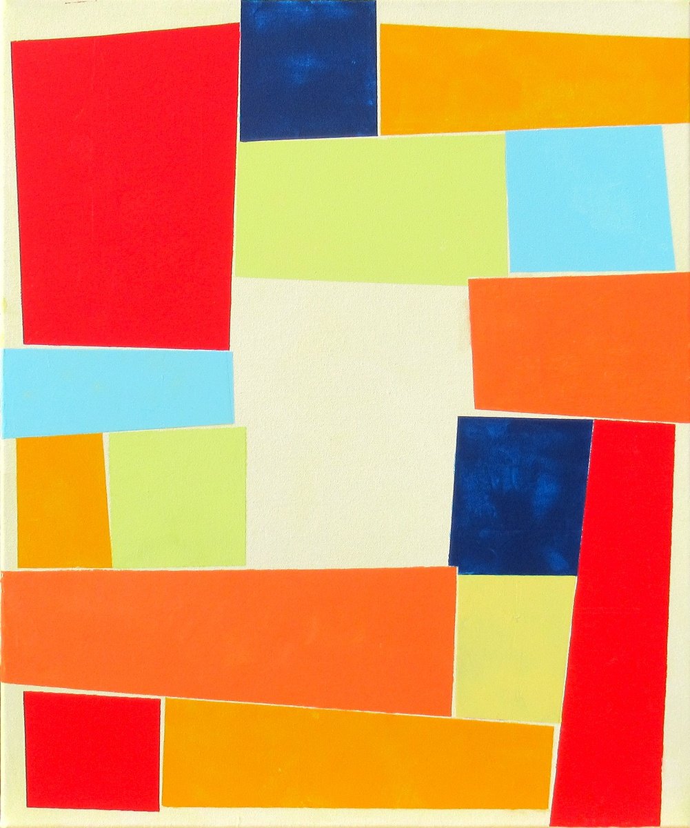 Abstract Acrylic Painting By Megha Hendrick., 20 X 24", Collected., Original Artwork