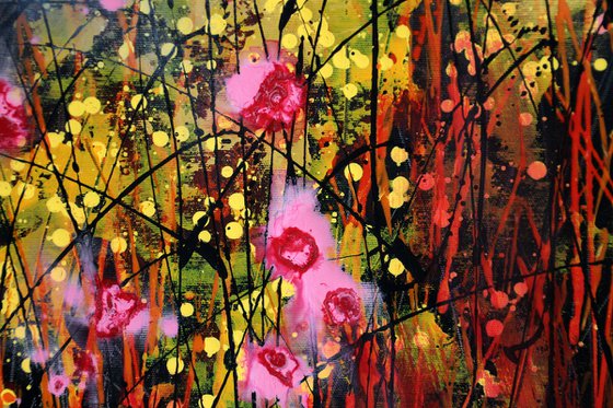 Overture #2 - Large  floral landscape