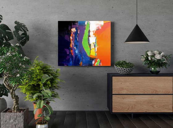 70x60cm | 23.5x31.5″ Abstract landscape painting Modern art