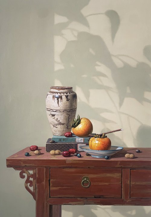 Still life:zen art c144 by Kunlong Wang
