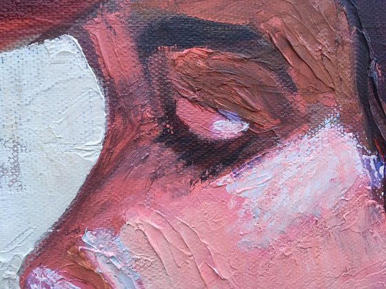 Portrait with poppies