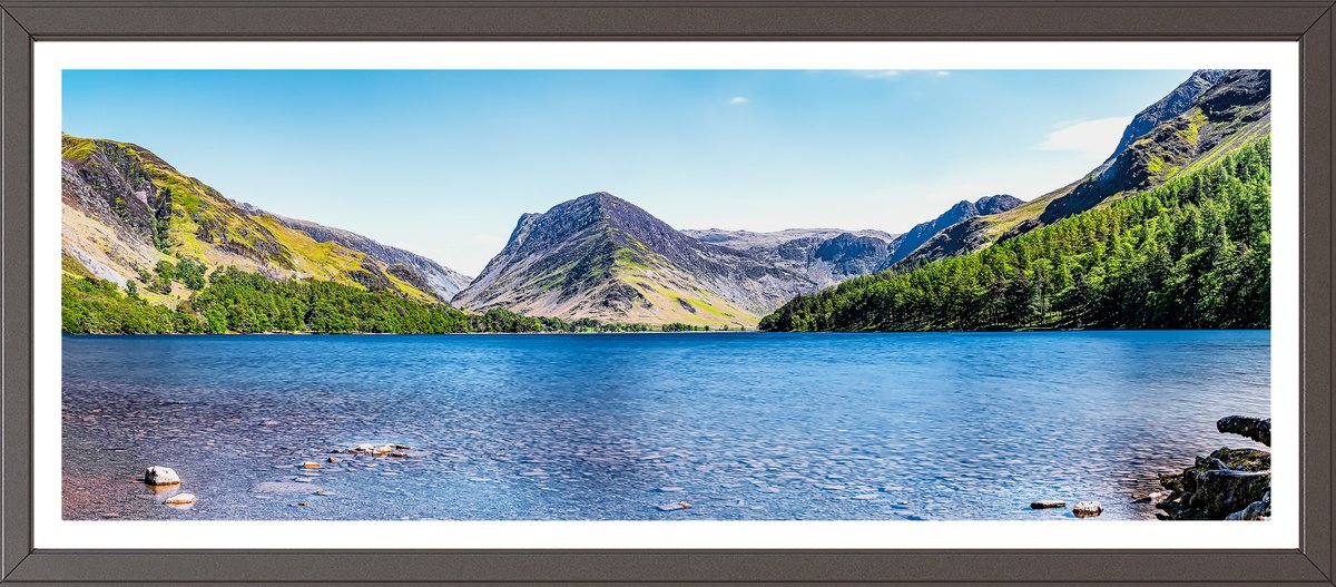 Photorealistic Photograph , Buttermere Panorama - Lake District Uk By Michael Mchugh, 29 X 14, Artwork For Sale On Artfinder