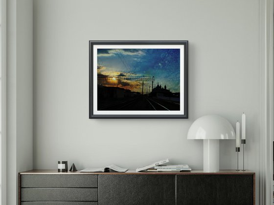 Summer Sunrise sky City scape