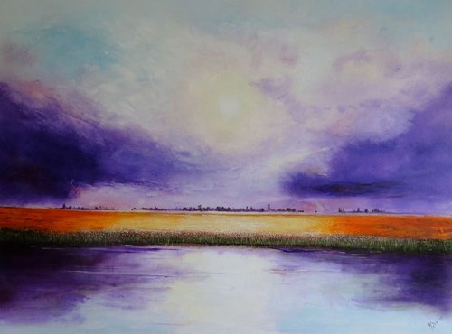 By The River by Mel Davies Original Art