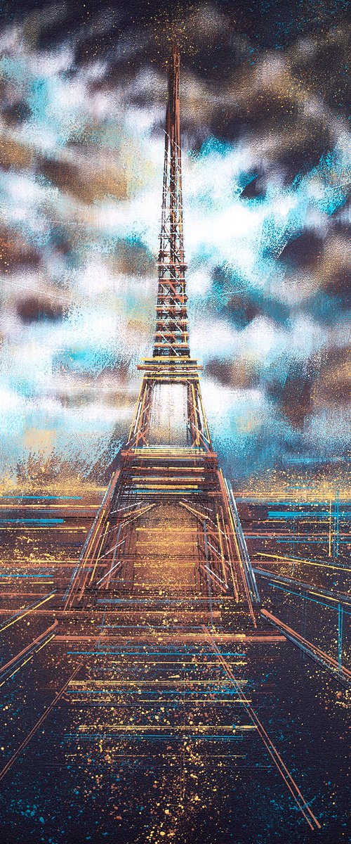Paris As Night Falls by Marc Todd