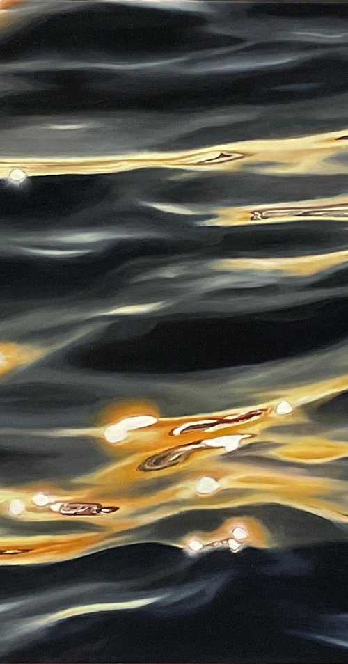 GOLDEN HOUR WATER REFLECTIONS by Alla Kallass