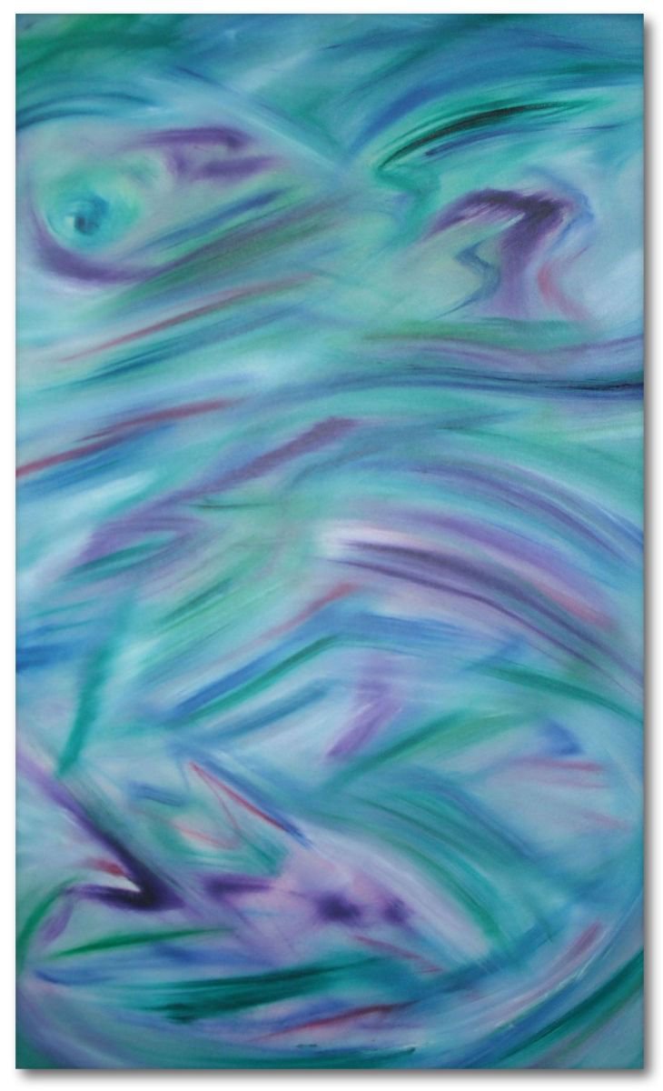 Abstract Oil Painting By Davide De Palma, 20 X 31, Dim, Original Artwork