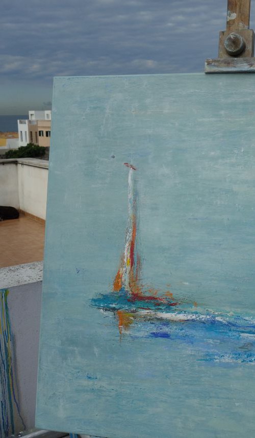 Out at sea - En alta mar by Doris Duschelbauer