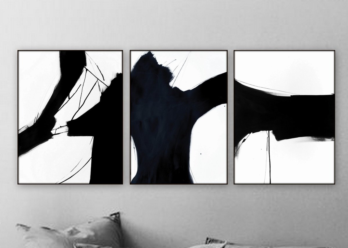 Abstract Painting By Nadia Moniatis, 19 X 25", Abstract, Original Artwork