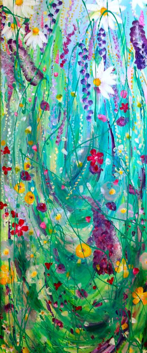 Minty Flowers by Emma Sian Pritchard