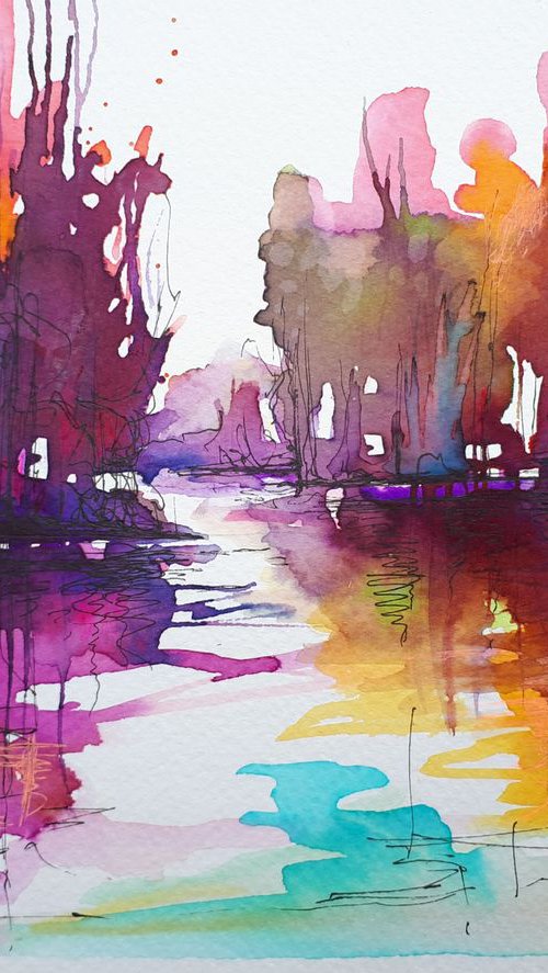 Colorful reflection by Simon Tünde