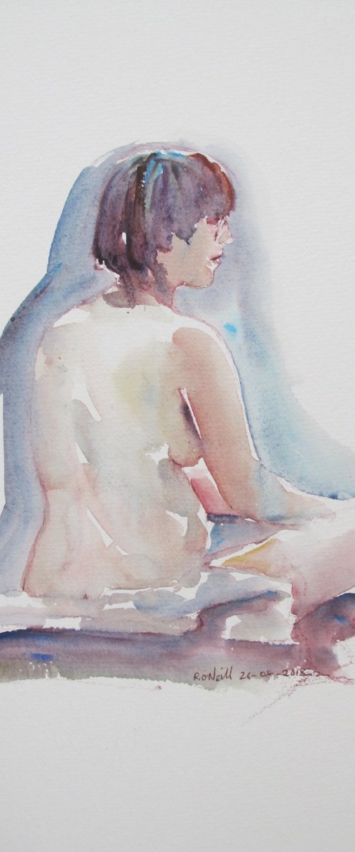 seated female nude by Rory O’Neill