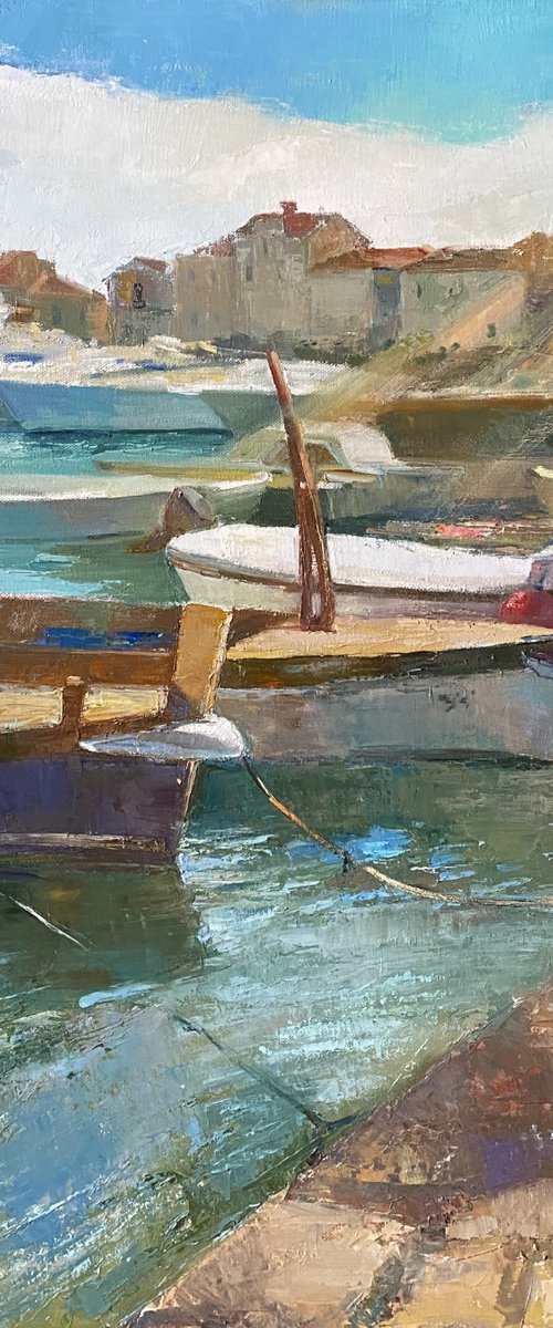 Boats in the sun by Olga Onopko