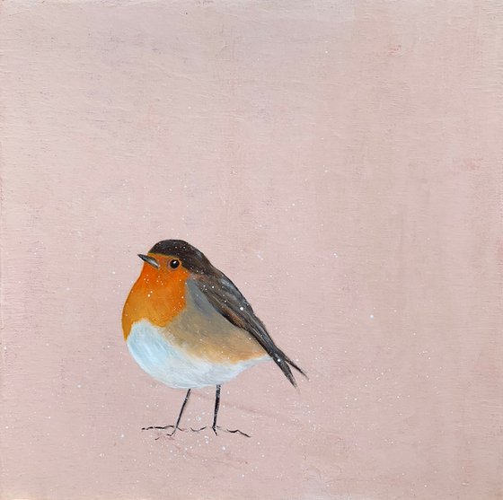 Contentment ~ Robin on Rose Gold